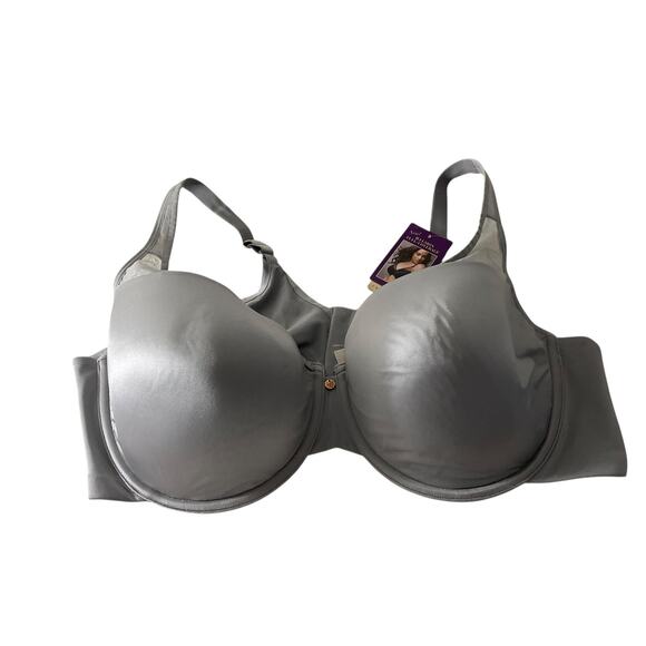 Cacique Bra Womens 46D Gray Illusion Full Coverage Side Smoothing Underwire New - Picture 4 of 7